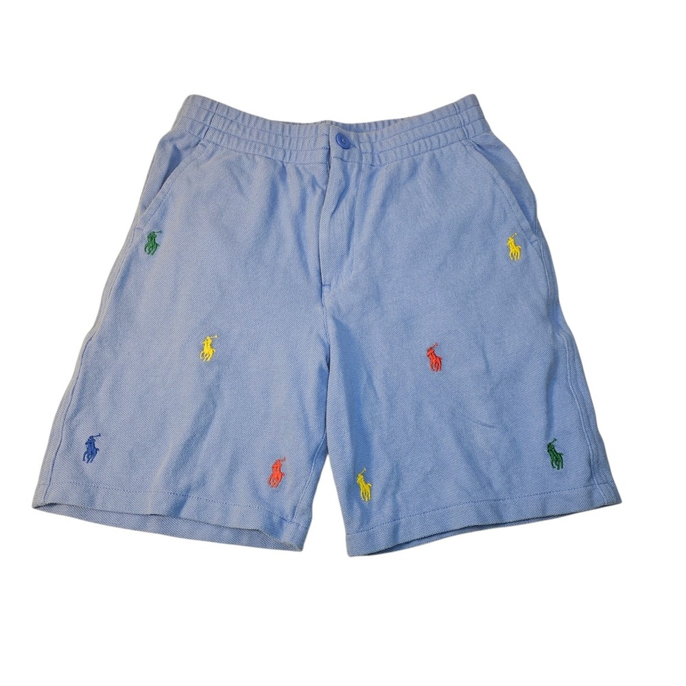 Polo Ralph Lauren Boys Size S (8) All-Over Multicolor Pony Embroidered Shorts